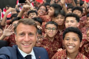 Presiden Prancis Emmanuel Macron Unggah Video Momen di Jakarta